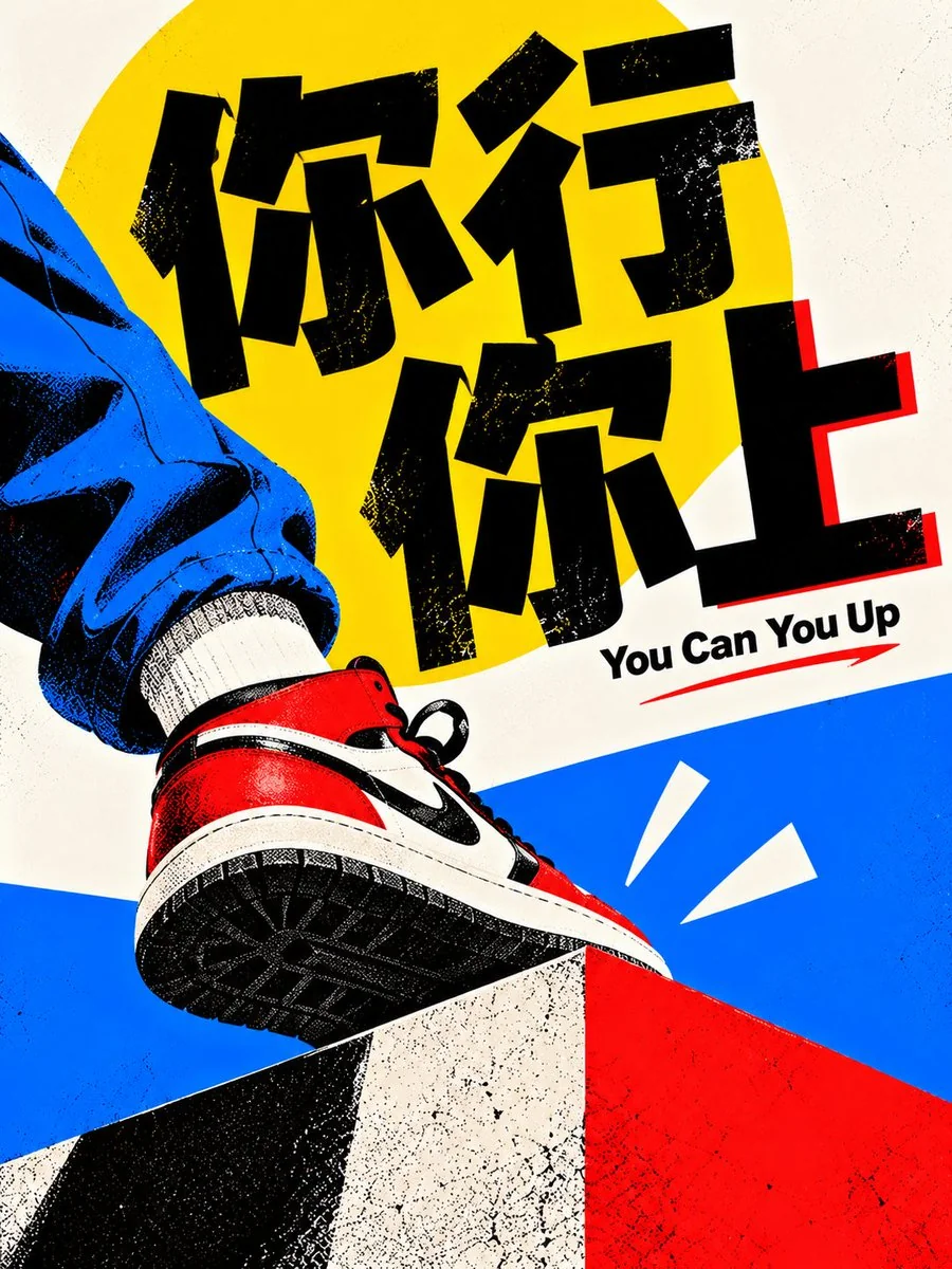 You Can You Up · Contemporary Minimal Pop Art Poster
