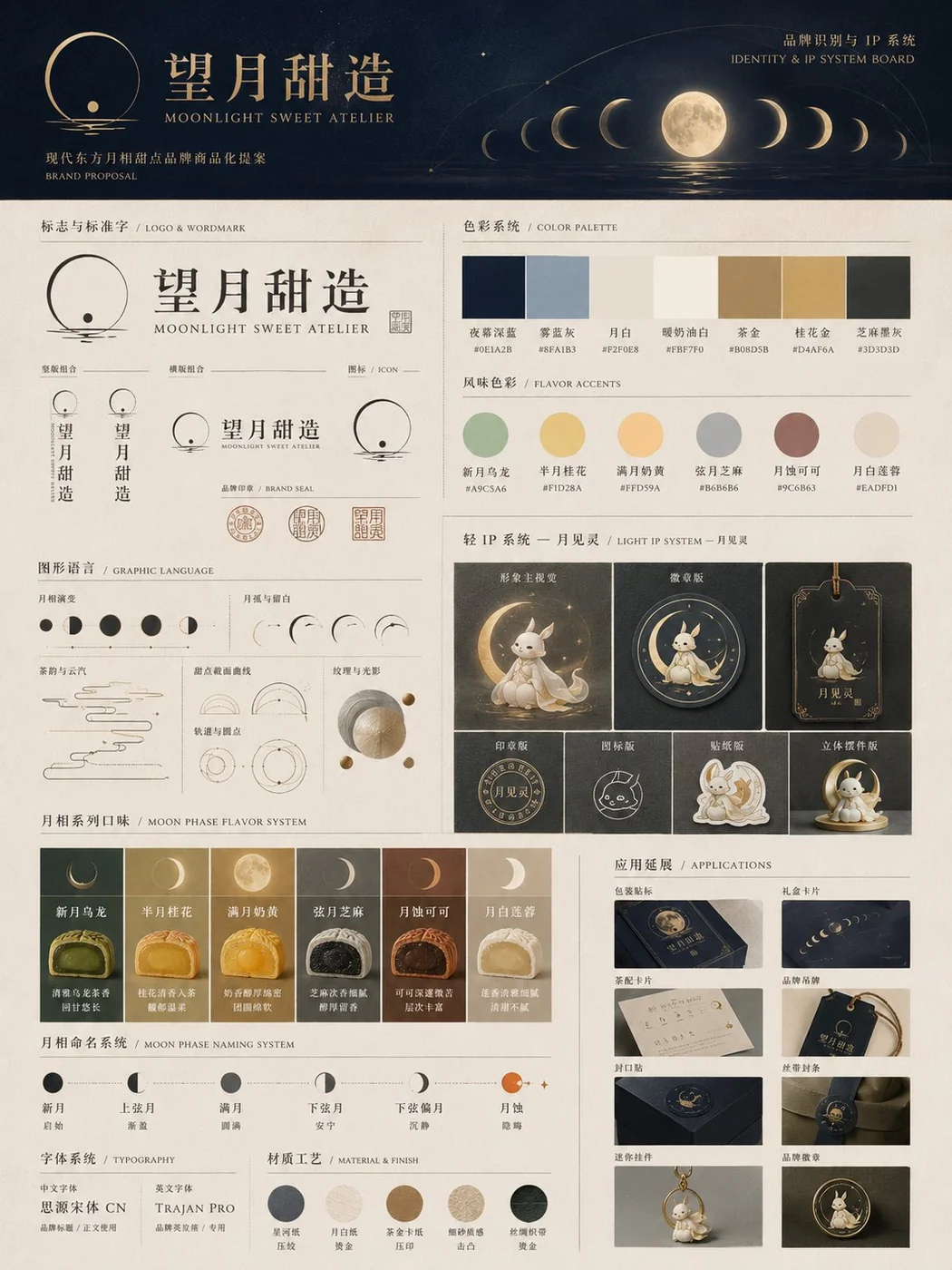 Moonlight Sweet Atelier · Product & Packaging Board